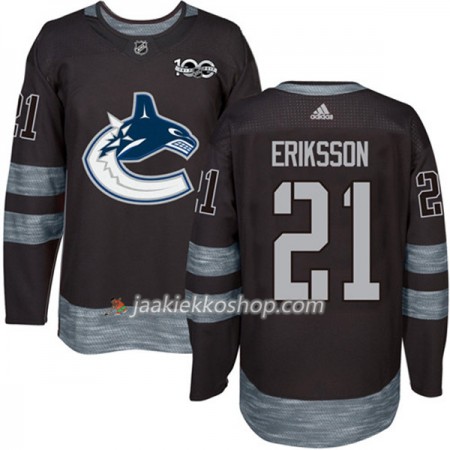 Miehille NHL Vancouver Canucks Pelipaita Loui Eriksson 21 1917-2017 100th Anniversary Adidas Musta Authentic